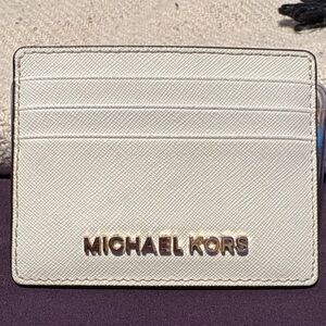 Michael Kors Cream Card Holder